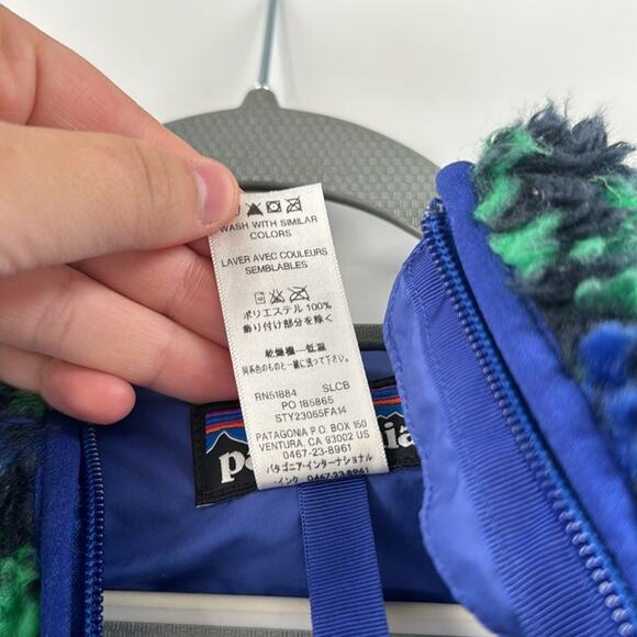 Patagonia Retro X blue and green Cardigan - Picture 5 of 6